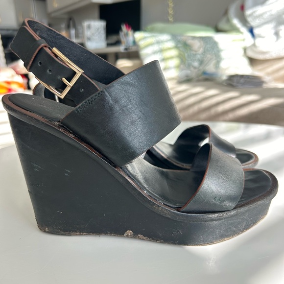 Tory Burch black wedges - Picture 2 of 7